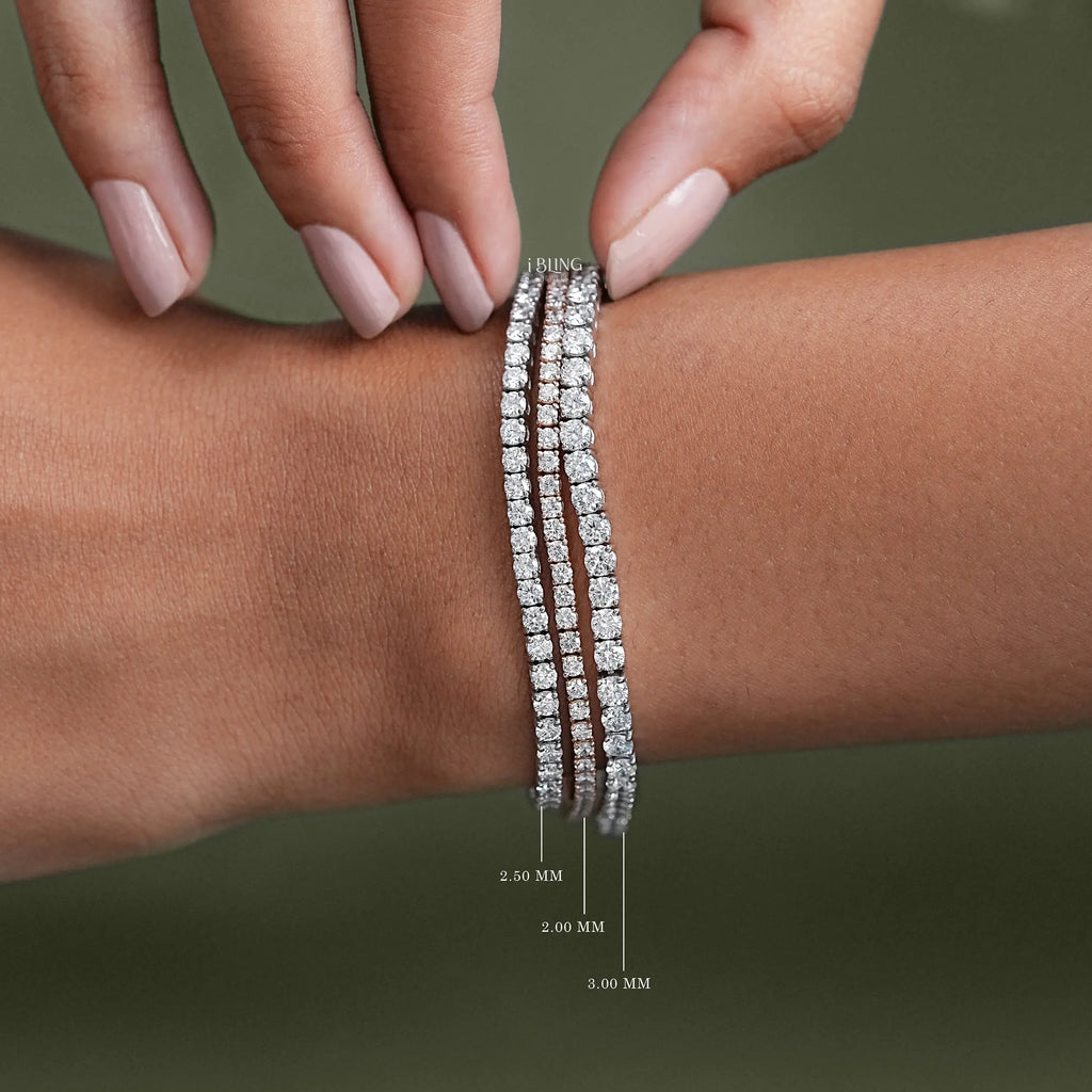 Prong Set Round Diamond Tennis Bracelet