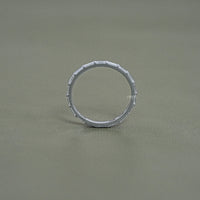 Baguette Cut Bar Set Eternity Wedding Band