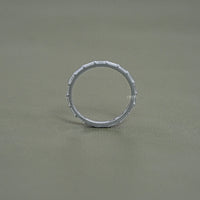 Baguette Cut Bar Set Eternity Wedding Band