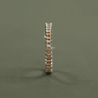 Baguette Cut Lab Diamond Full Eternity Band