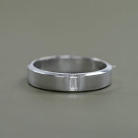 Baguette Lab Diamond Engagement Men's Band
