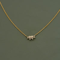 Marquise Cut Diamond Flower Petal Bridesmaid Necklace