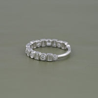 Round & Baguette Diamond Bezel Set Alternative Band