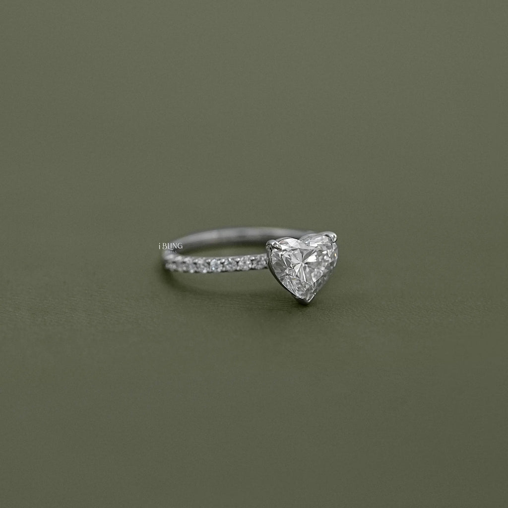Heart Cut Diamond Engagement Ring