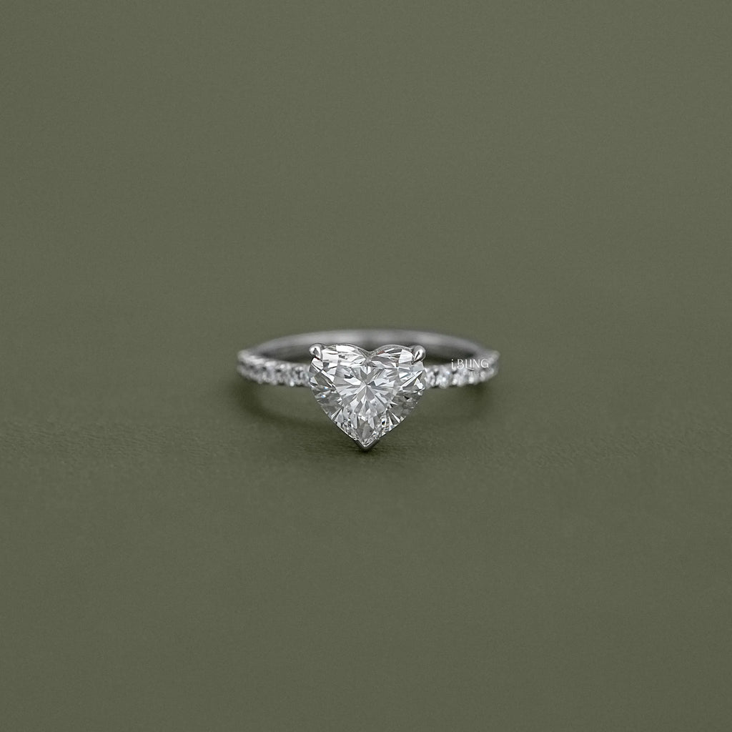 Heart Cut Diamond Engagement Ring