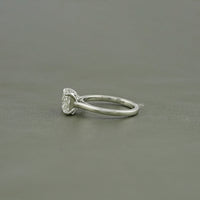 Square Radiant Cut Lab Diamond Solitaire Ring