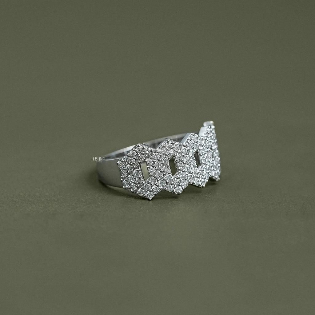 Hip Hop Lab Diamond Cuban Link Ring