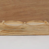 Lab Grown Round Diamond Hoop Earrings