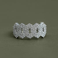 Hip Hop Lab Diamond Cuban Link Ring