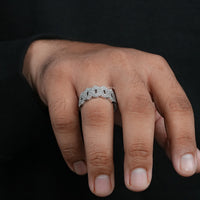 Hip Hop Lab Diamond Cuban Link Ring