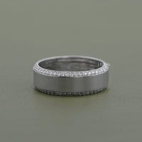 Pave Diamond Eternity Men's Wedding Band