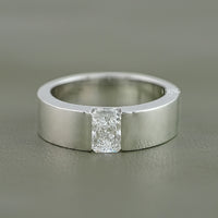 Radiant Cut Lab Grown Diamond Men's Band