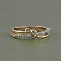 Round Cut Lab Grown Diamond Knot Wedding Band