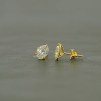 Oval Cut Lab Diamond Push Back Stud Earrings