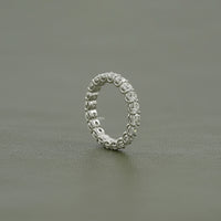 Round Lab Grown Diamond Full Eternity Wedding Band
