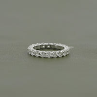 Round Lab Grown Diamond Full Eternity Wedding Band