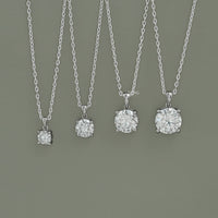 Round Moissanite Solitaire Pendant