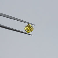 Yellow Cushion Cut Lab Grown Loose Diamond