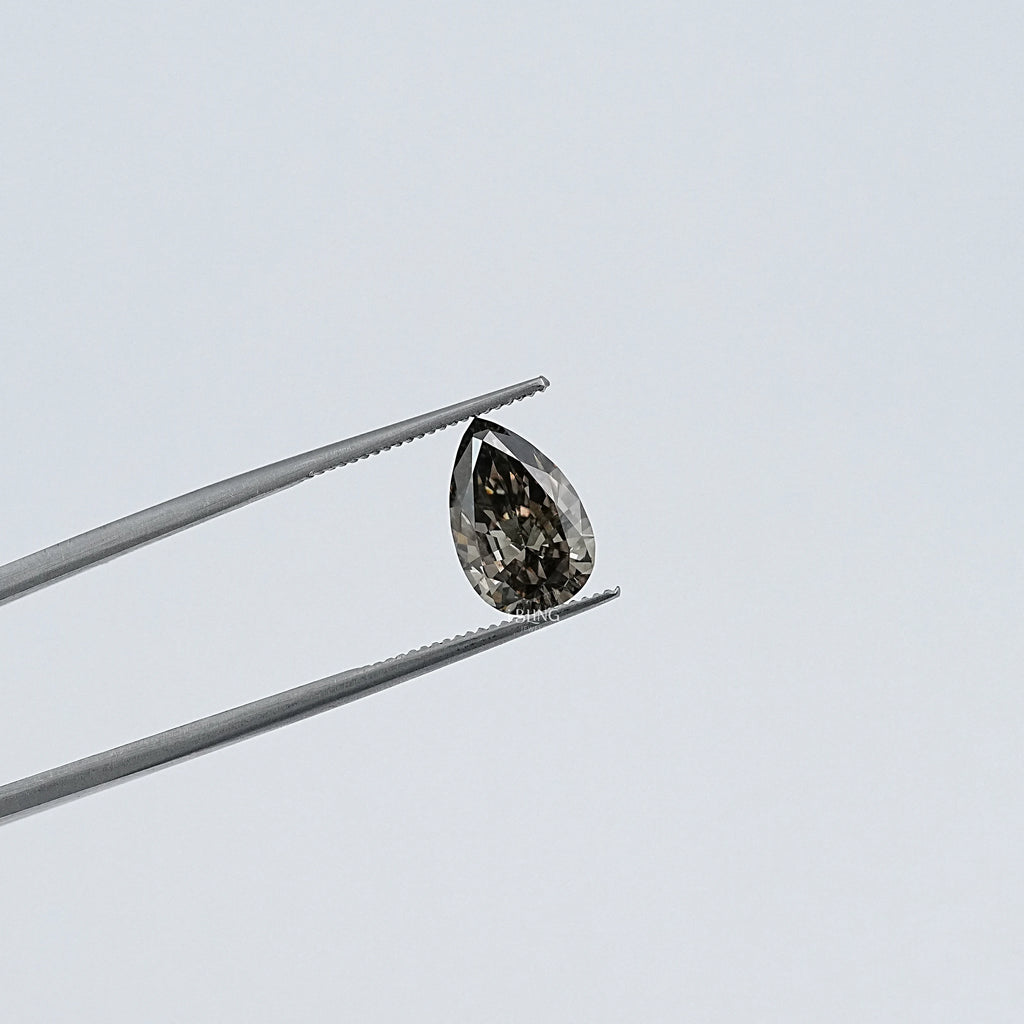 Olive Pear Shape Lab Grown Loose Diamond