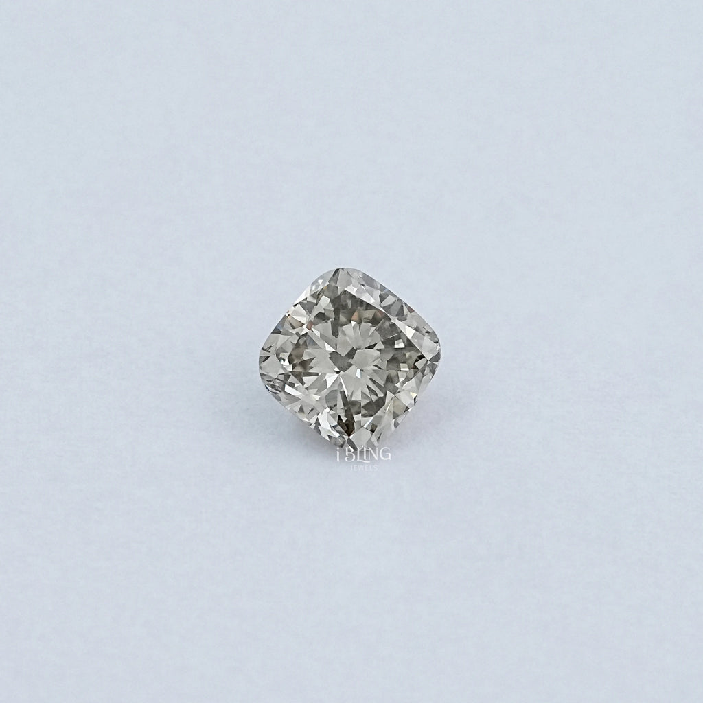 3.10 CT Olive Cushion Cut Lab Loose Diamond