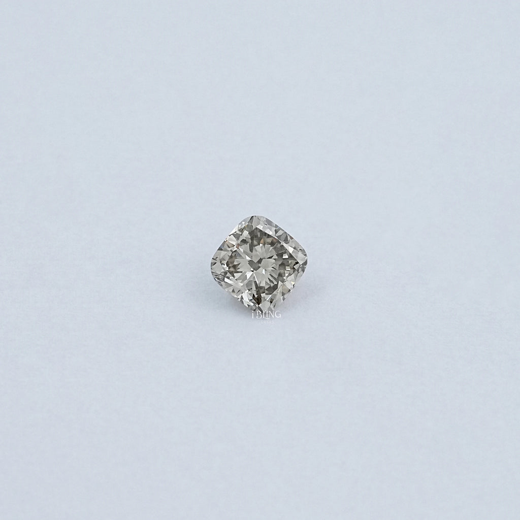 3.10 CT Olive Cushion Cut Lab Loose Diamond