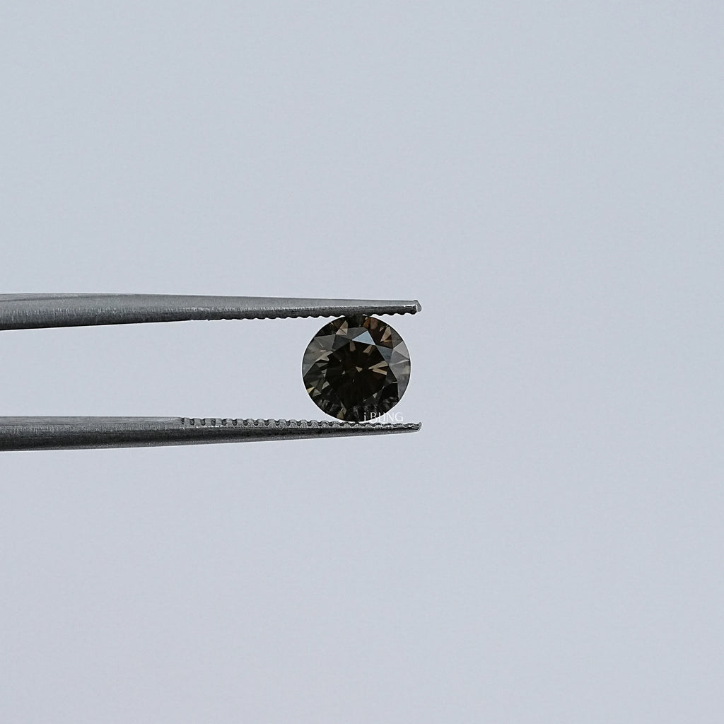 Olive Round Lab Grown Loose Diamond