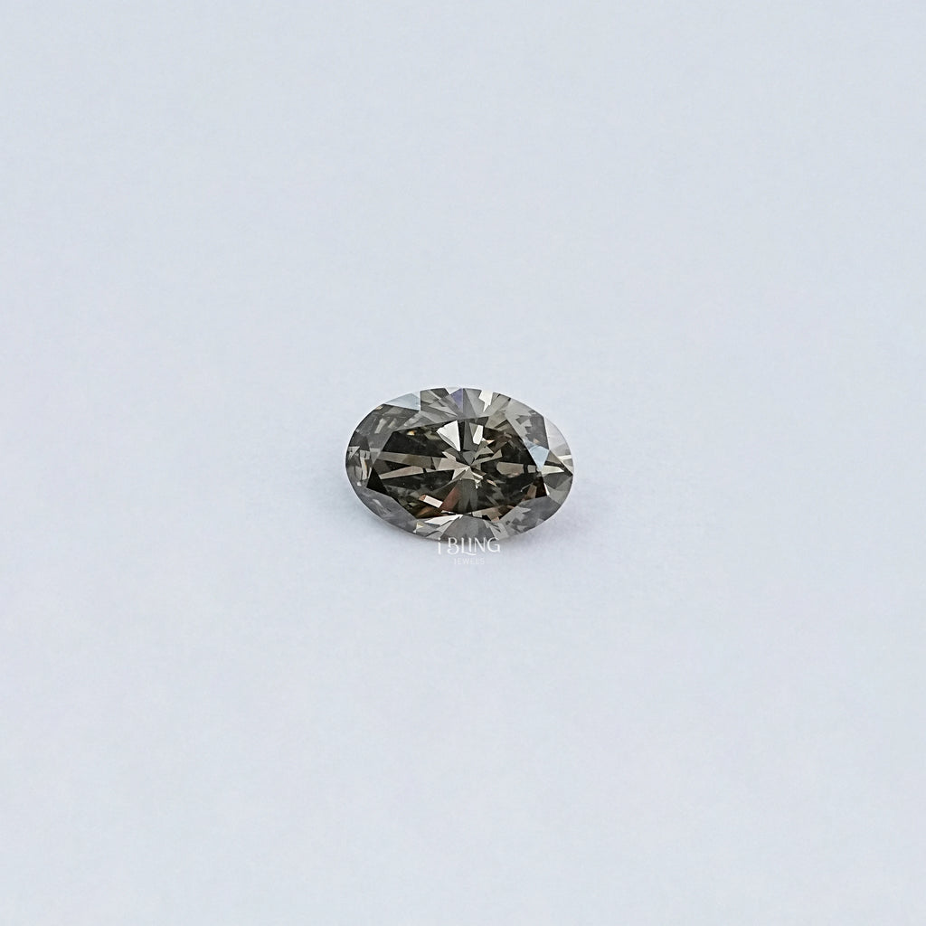 Olive Oval Cut Lab Grown Loose Diamond