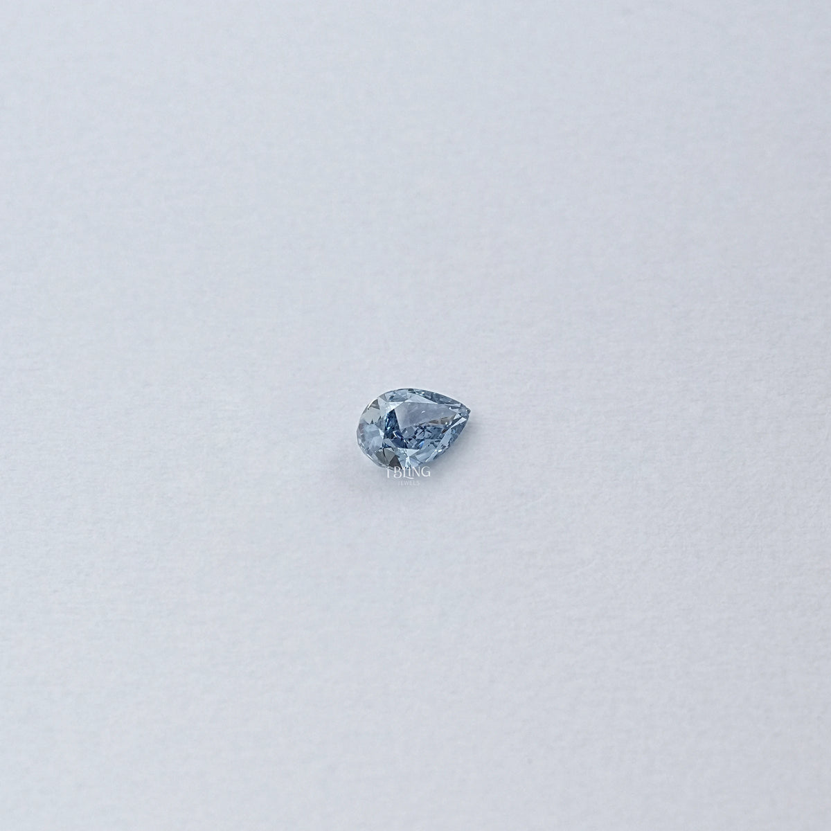 Blue Pear Shape Lab Loose Diamond Loose Diamond