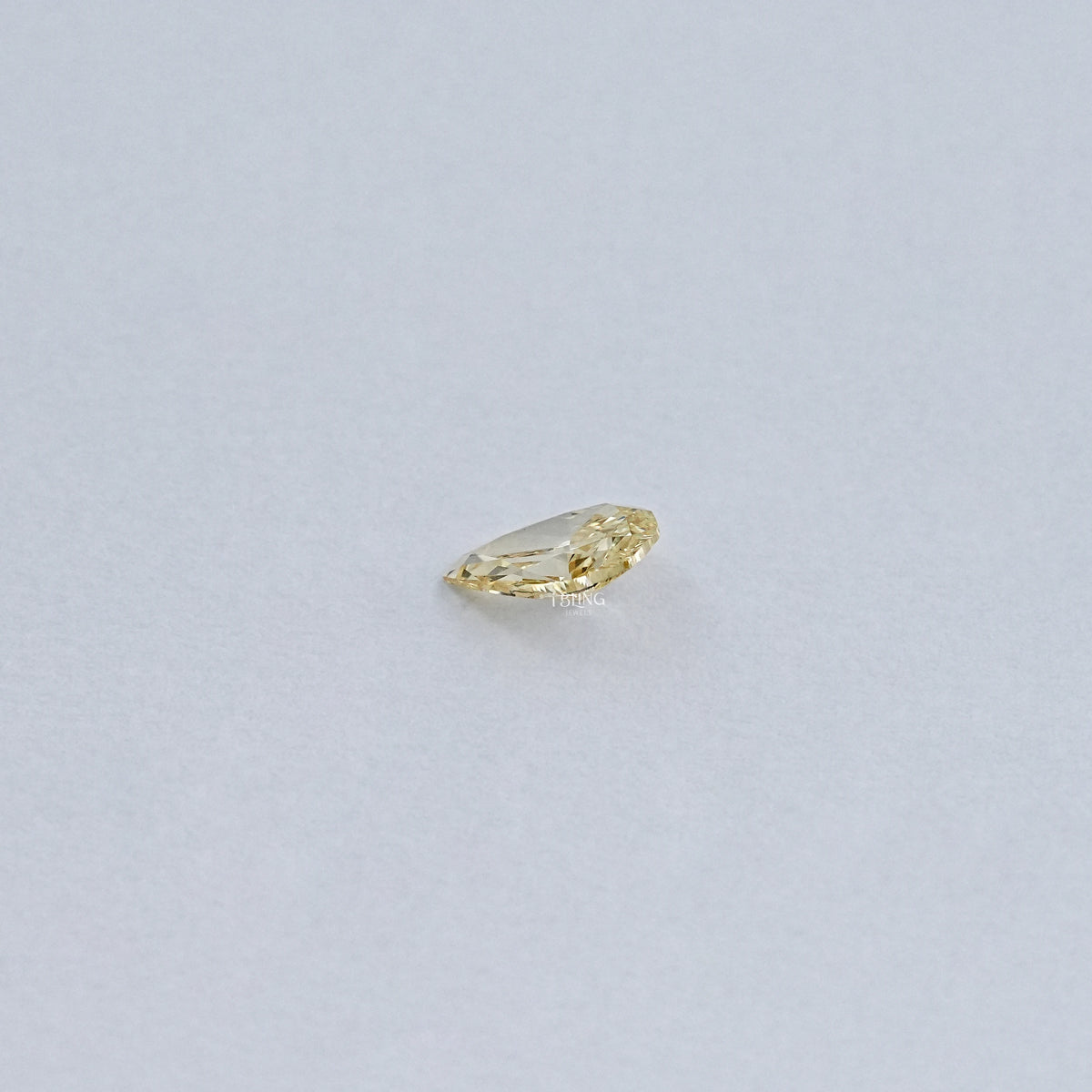 Vivid Yellow Pear Cut Lab Loose Diamond Loose Diamond