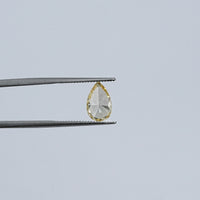 Vivid Yellow Pear Cut Lab Loose Diamond