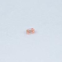 Pink Emerald Cut Lab Grown Loose Diamond