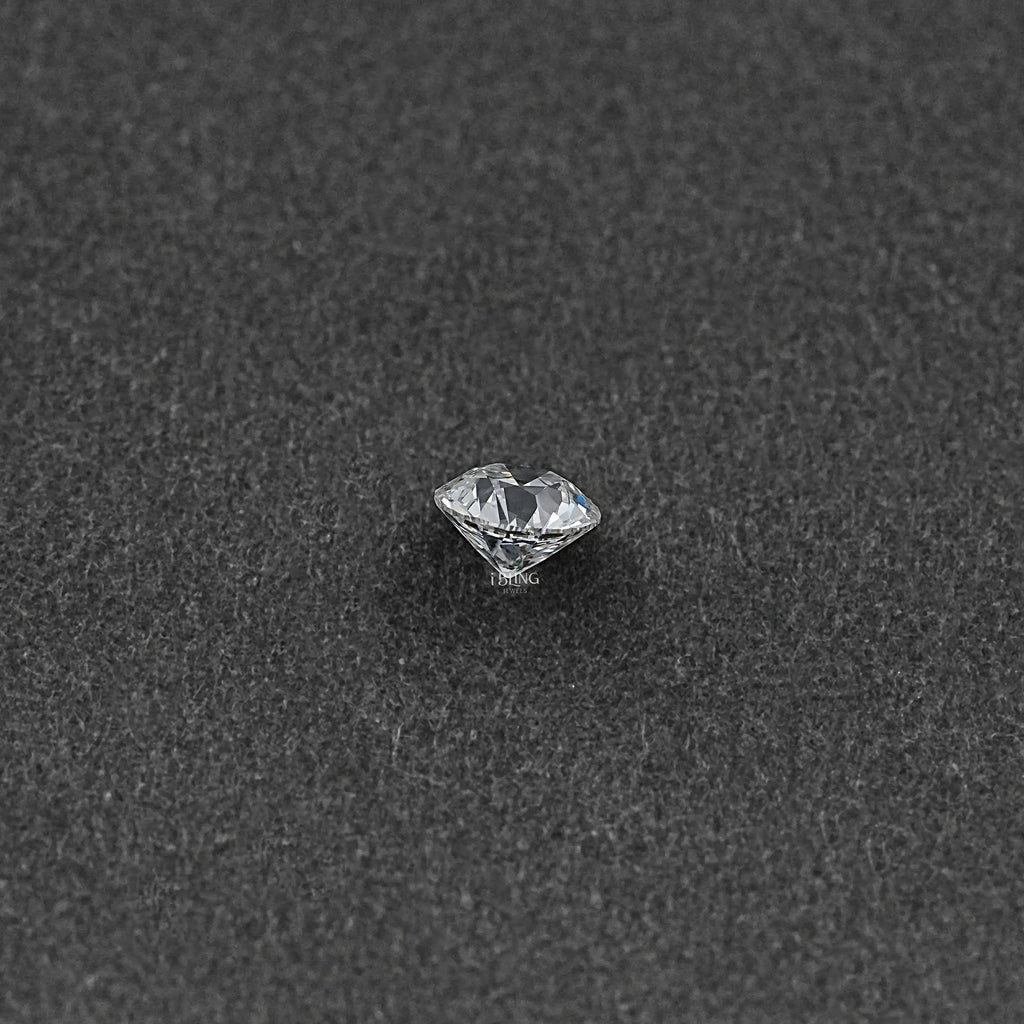 Flower Pattern OEC Round Lab Grown Loose Diamond
