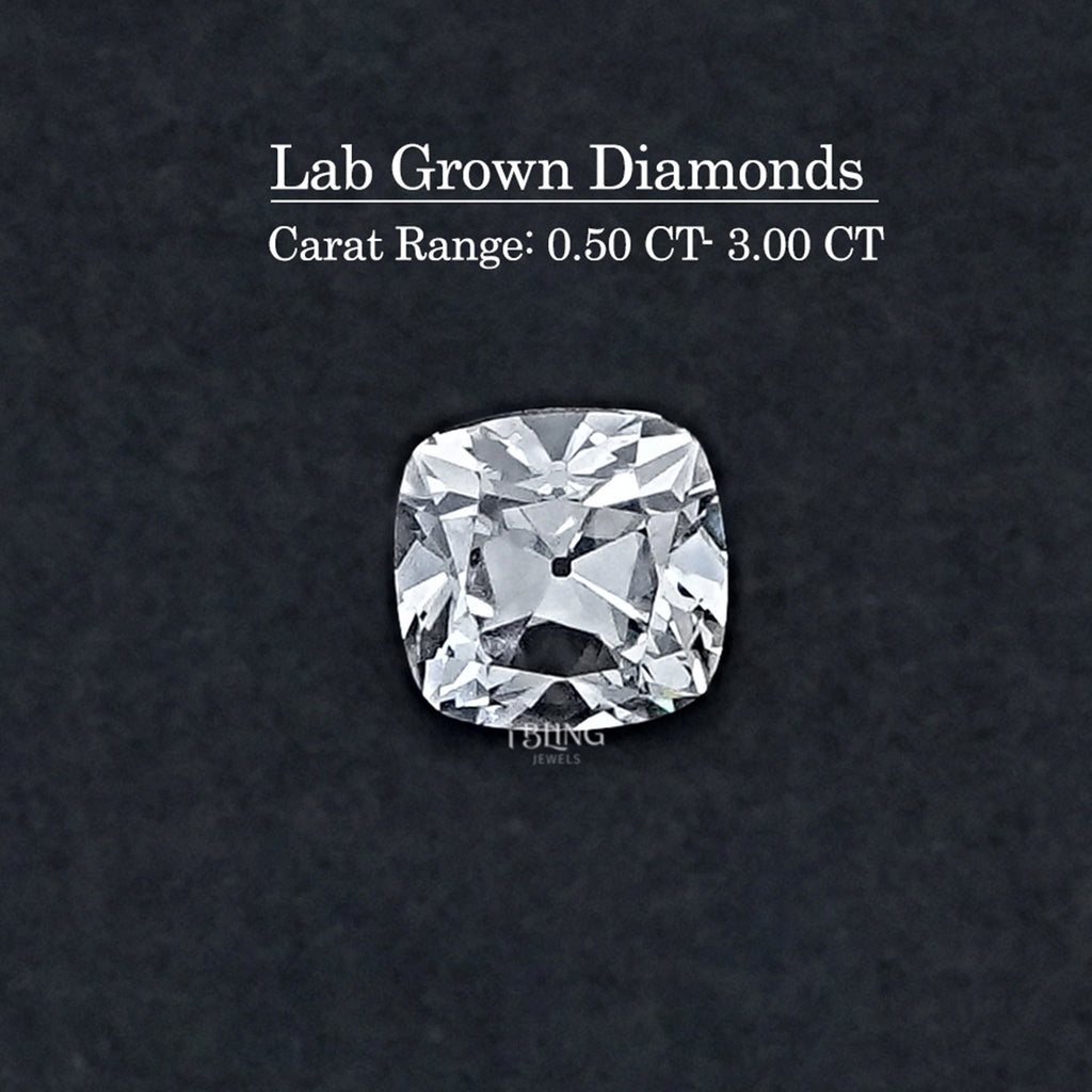 Square Old Mine Cushion Lab Grown Diamond