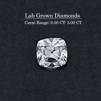 Square Old Mine Cushion Lab Grown Diamond