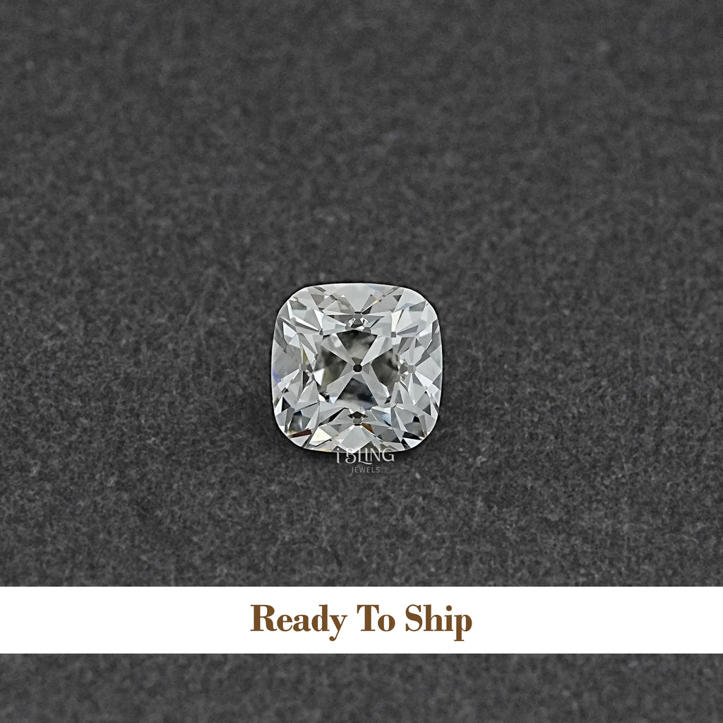 Old Mine Square Cushion Cut Lab Grown Diamond