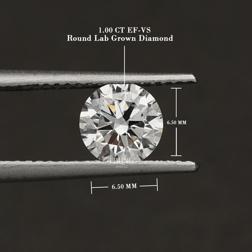 IGI Certified Lab Grown Round Cut Loose Diamond