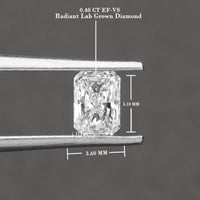 IGI Certified Radiant Cut Lab Grown Loose Diamond