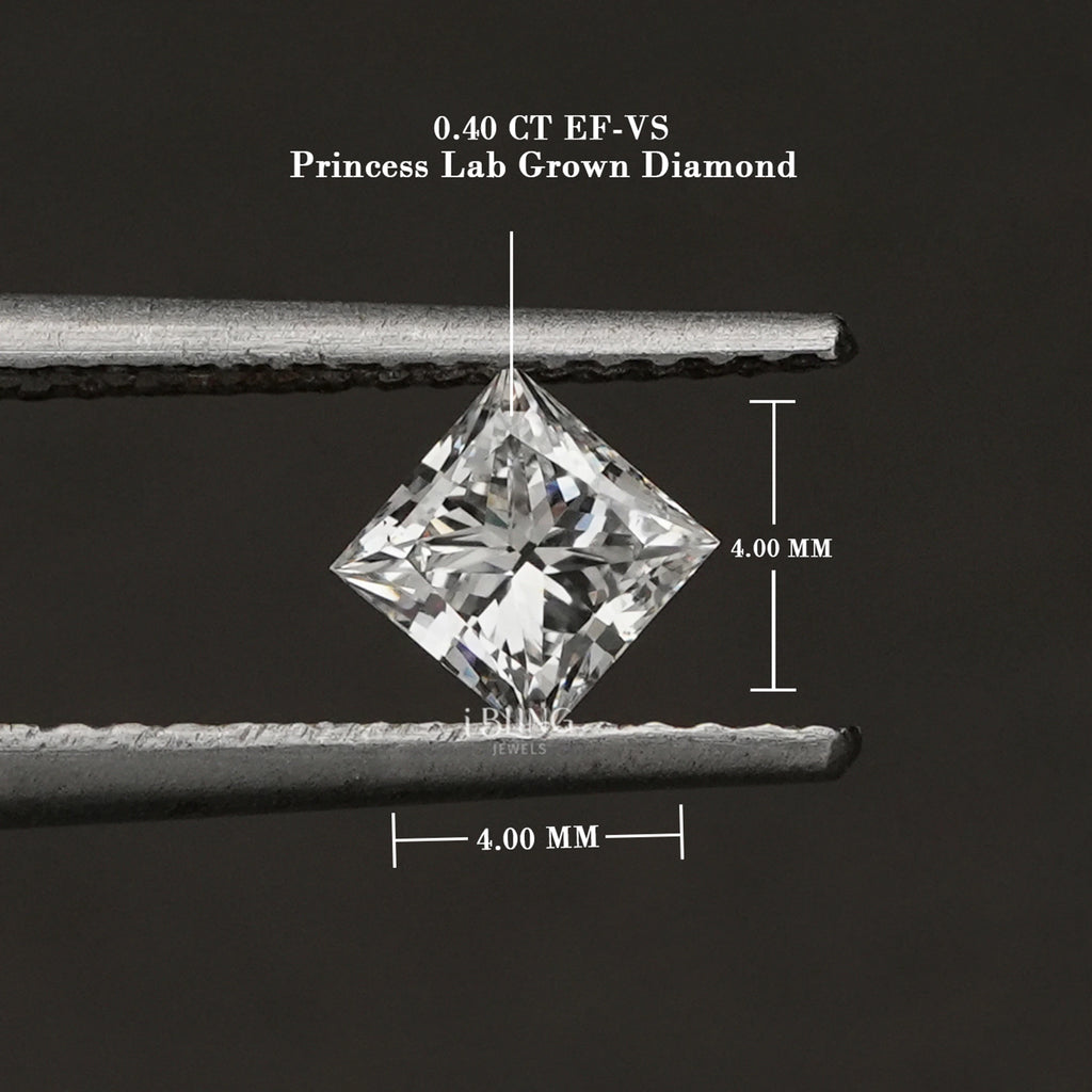 Princess Cut Lab Grown IGI Certified Loose Diamond