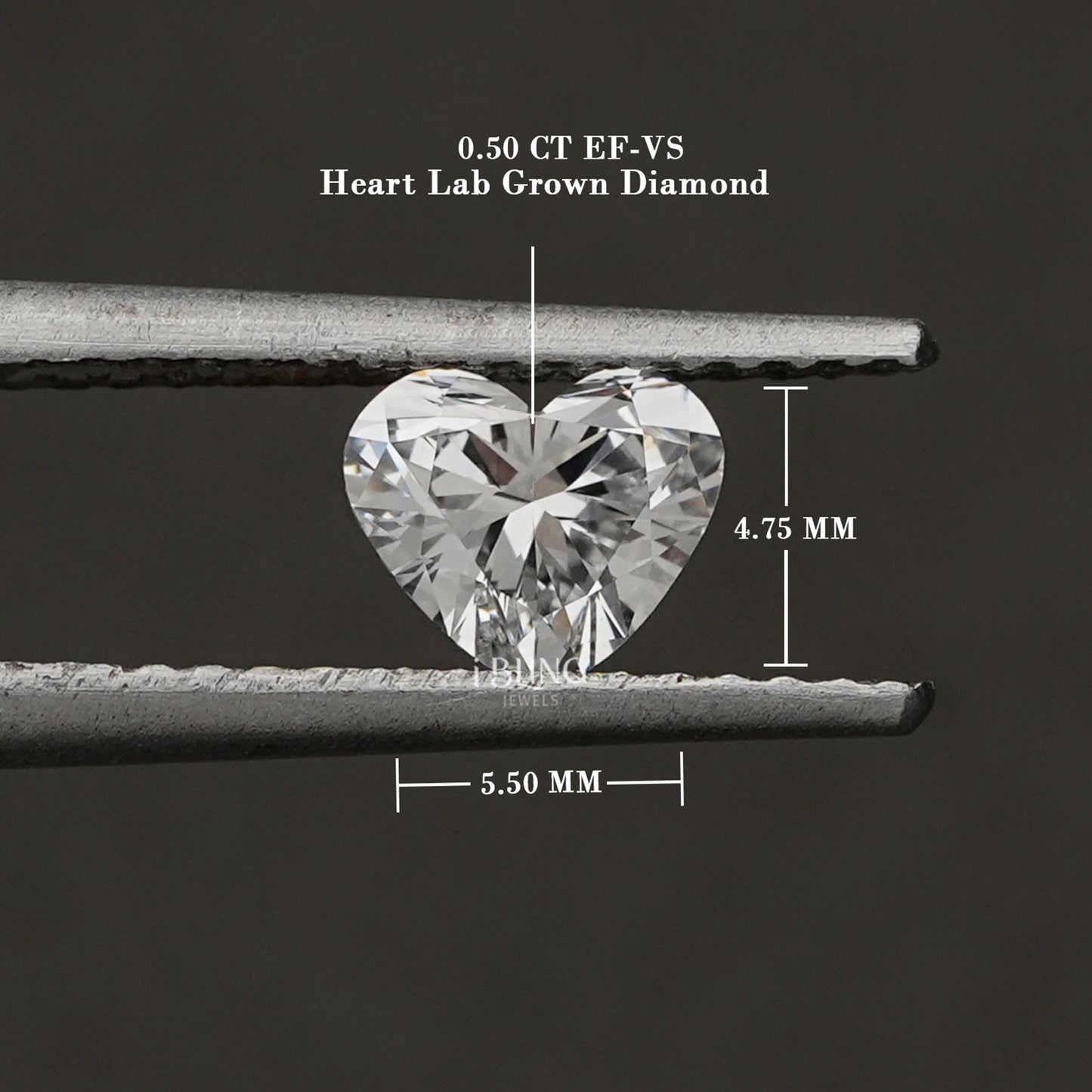 Heart Cut Lab Grown IGI Certified Loose Diamond