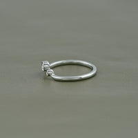 Round Lab Grown Diamond Three Stone Ring