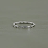 Baguette Cut Lab Diamond Wedding Eternity Band