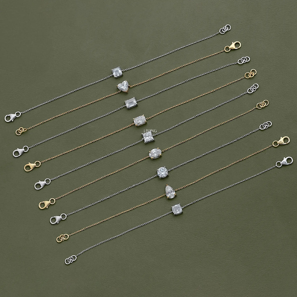 Solitaire Lab Diamond Chain Bracelet