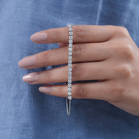 Round Lab Diamond Chain Bracelet