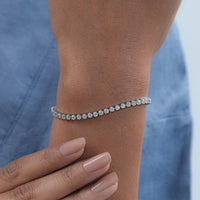 2.50 MM Round Lab Diamond Tennis Bracelet