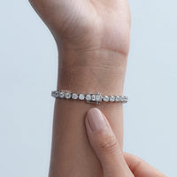 3.70 MM Round Lab Diamond Tennis Bracelet