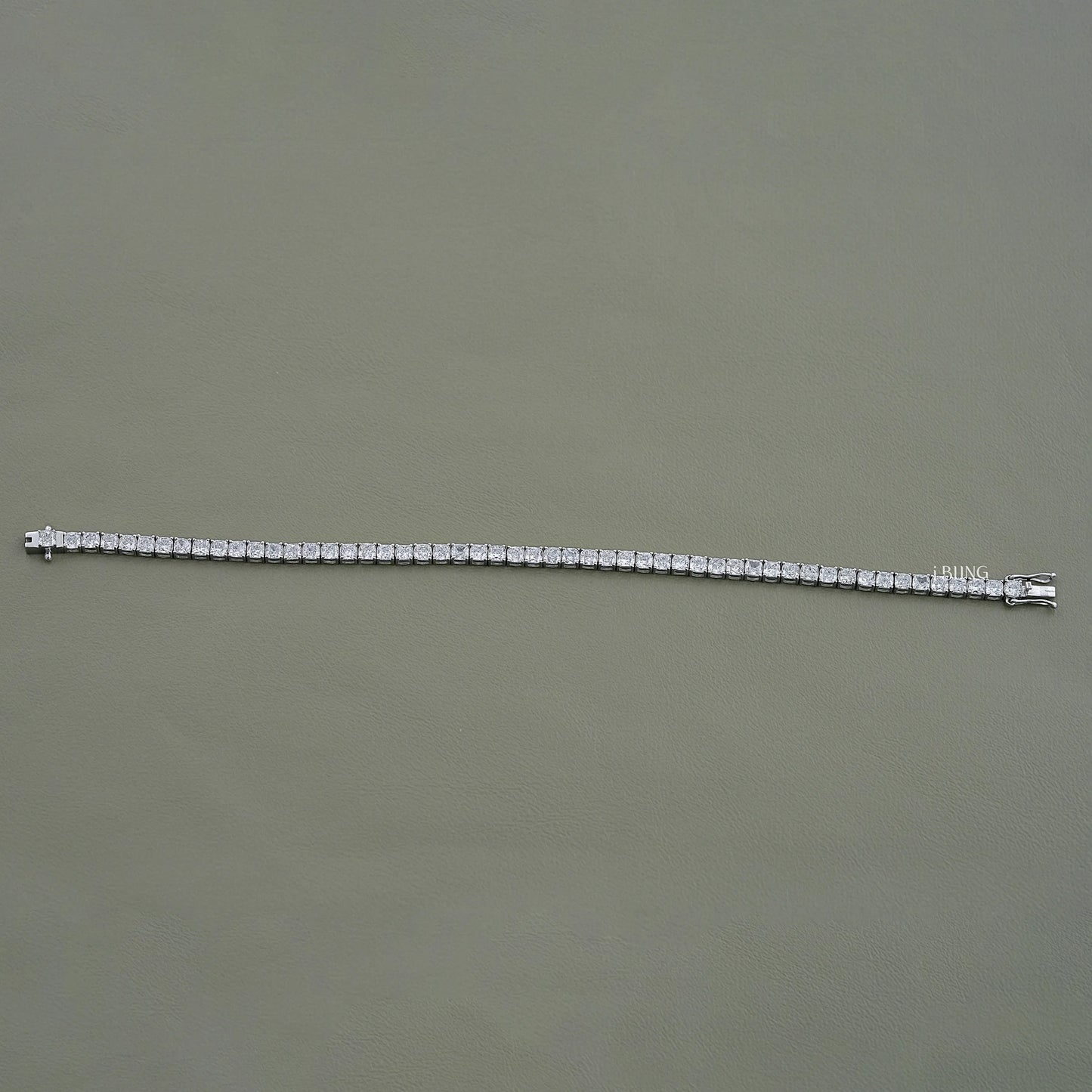 Lab Diamond Cushion Cut Tennis Bracelet