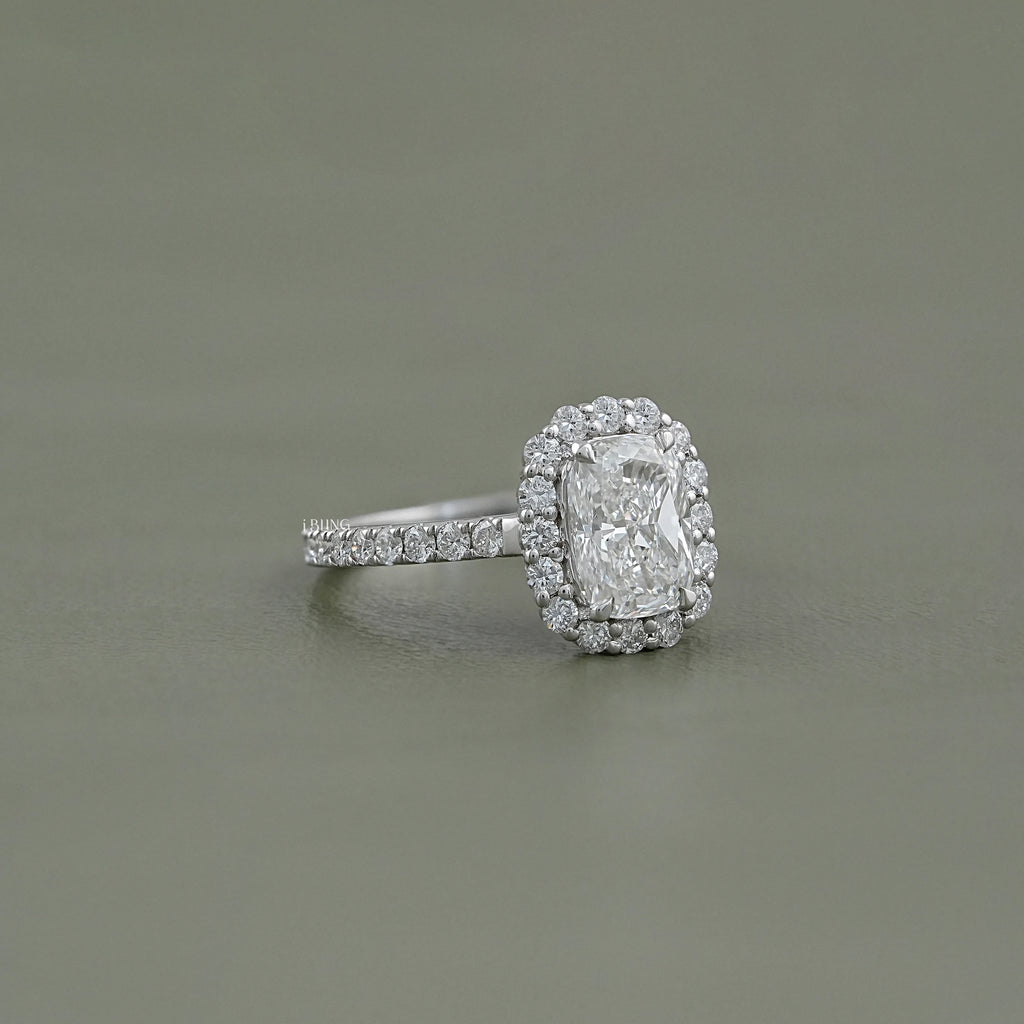 Cushion Lab Diamond Engagement Ring