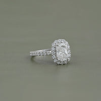 Cushion Lab Diamond Engagement Ring