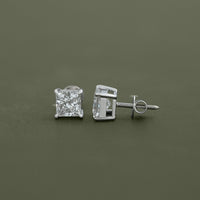 Lab Diamond Princess Stud Earrings