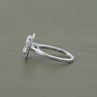 Oval Cut CVD Diamond Halo Ring